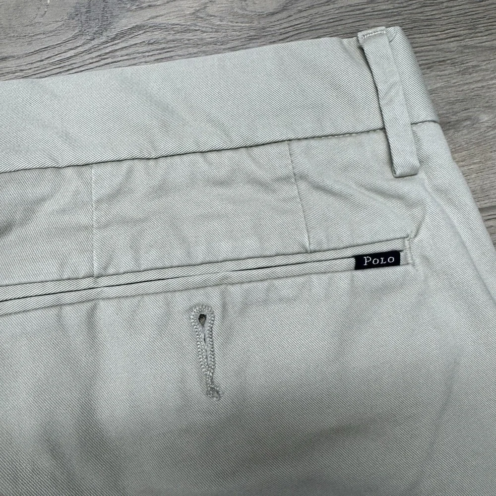 Polo Ralph‎ Lauren Khaki Beige Straight Fit Pants Men's Sz 36x32 Preppy